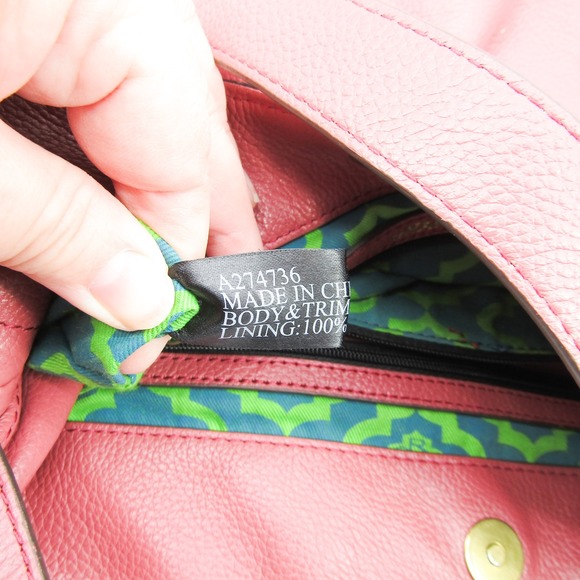 Oryany Leather Hobo Shoulder Bag Tassel Pink Convertible Crossbody Large - Picture 8 of 12